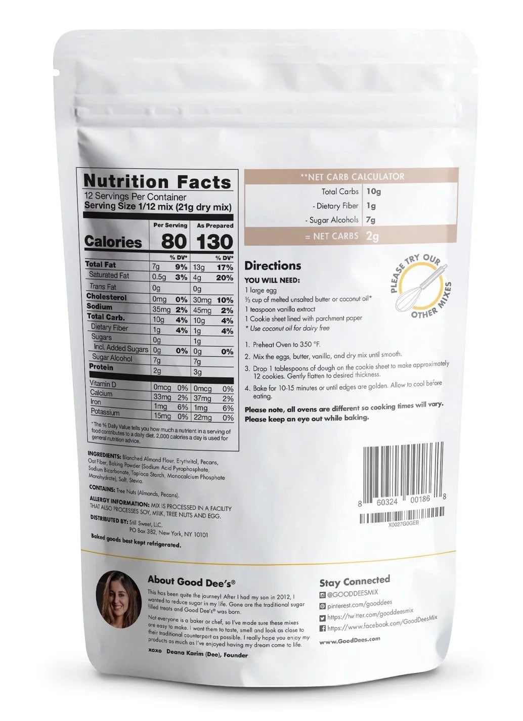 Good Dee's Butter Pecan Cookie Mix