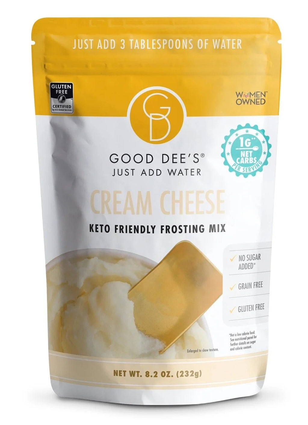 Just Add Water Cream Cheese Keto Frosting - Gluten Free and No Added Sugar