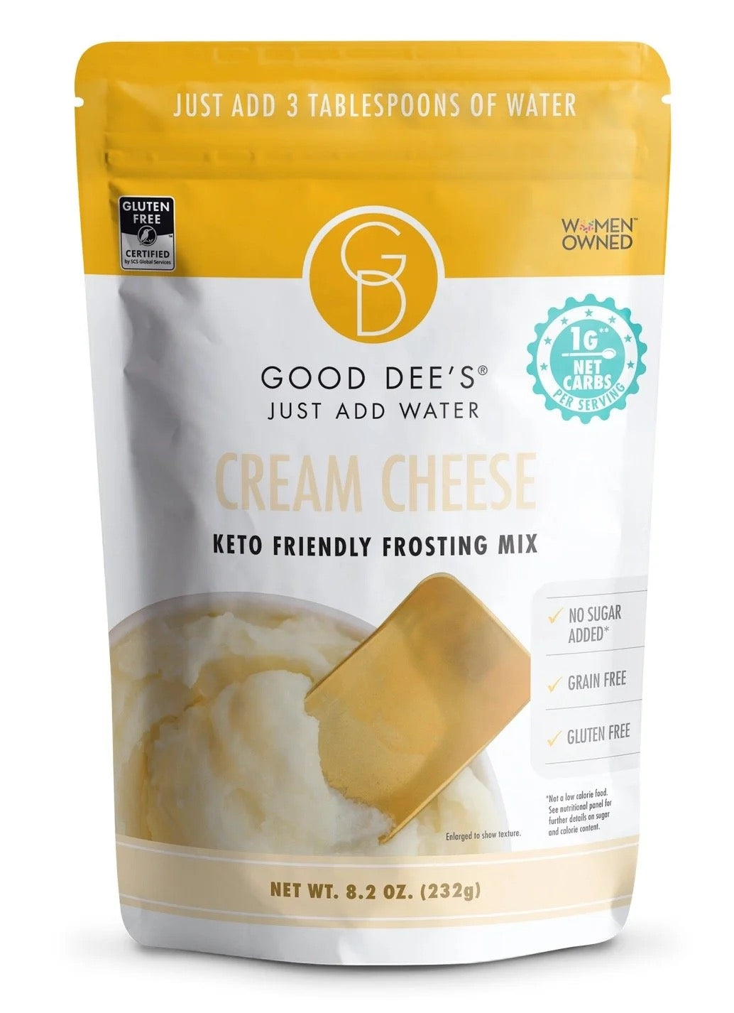 Just Add Water Cream Cheese Keto Frosting - Gluten Free and No Added Sugar