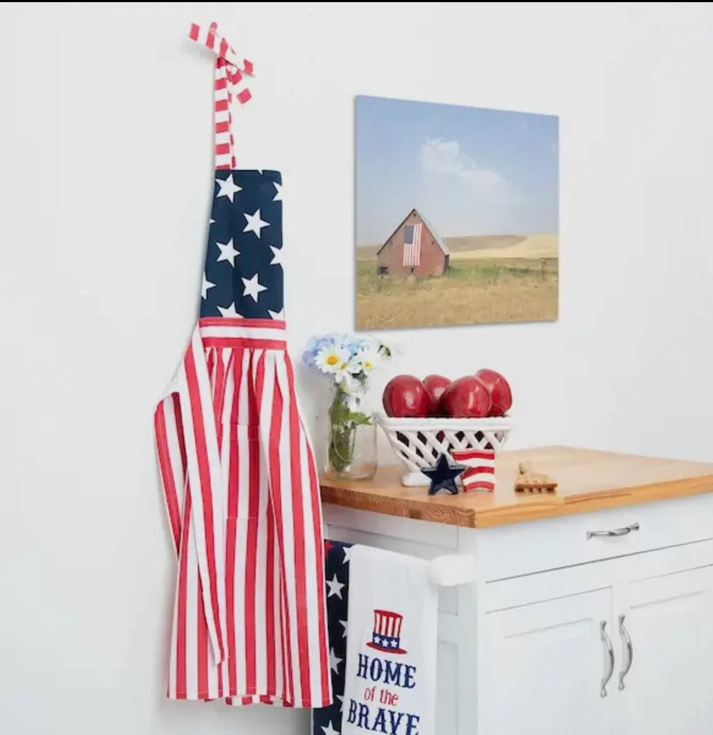 Patriotic Stars and Stripes Women's Apron
