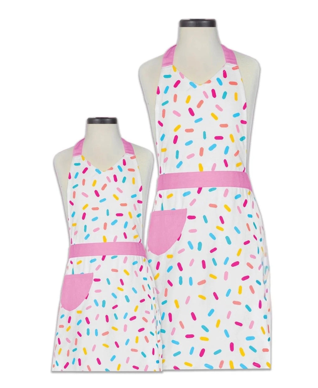 Sprinkles Adult and Youth Apron Set - Matching Gift Set