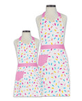 Sprinkles Adult and Youth Apron Set - Matching Gift Set